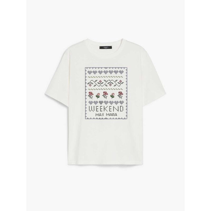 Weekend Max Mara Cabina Jersey Print T-Shirt image number 2